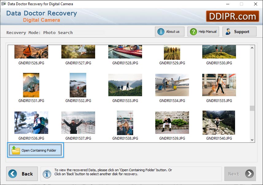 Recovered data